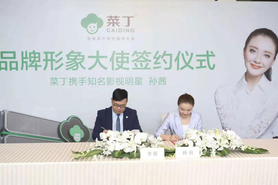菜丁携手影视明星孙茜代言